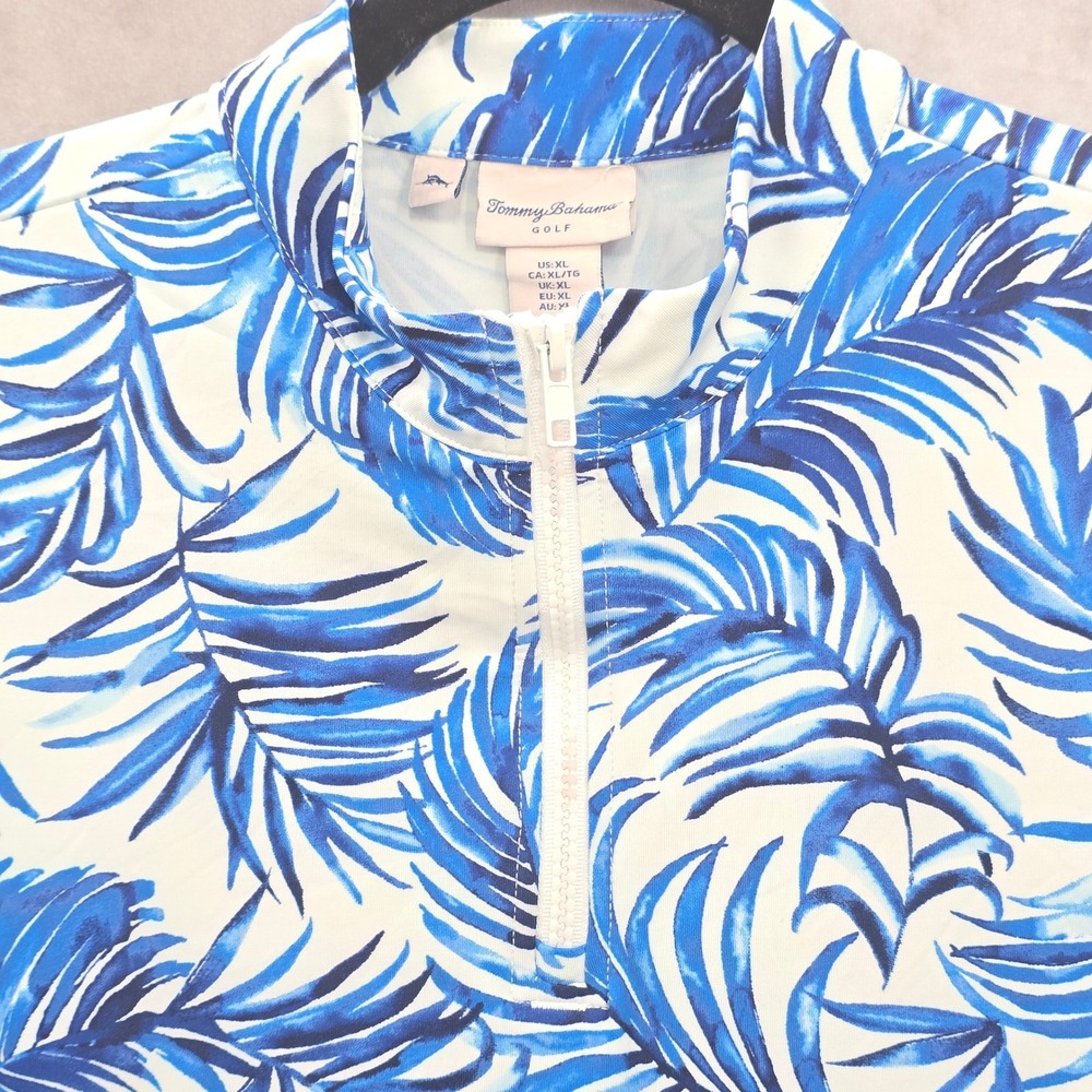 Tommy Bahama Resort Preppy Beach Golf Zip Y2K Tropical Vacation Sports Dress XL - Picture 6 of 8